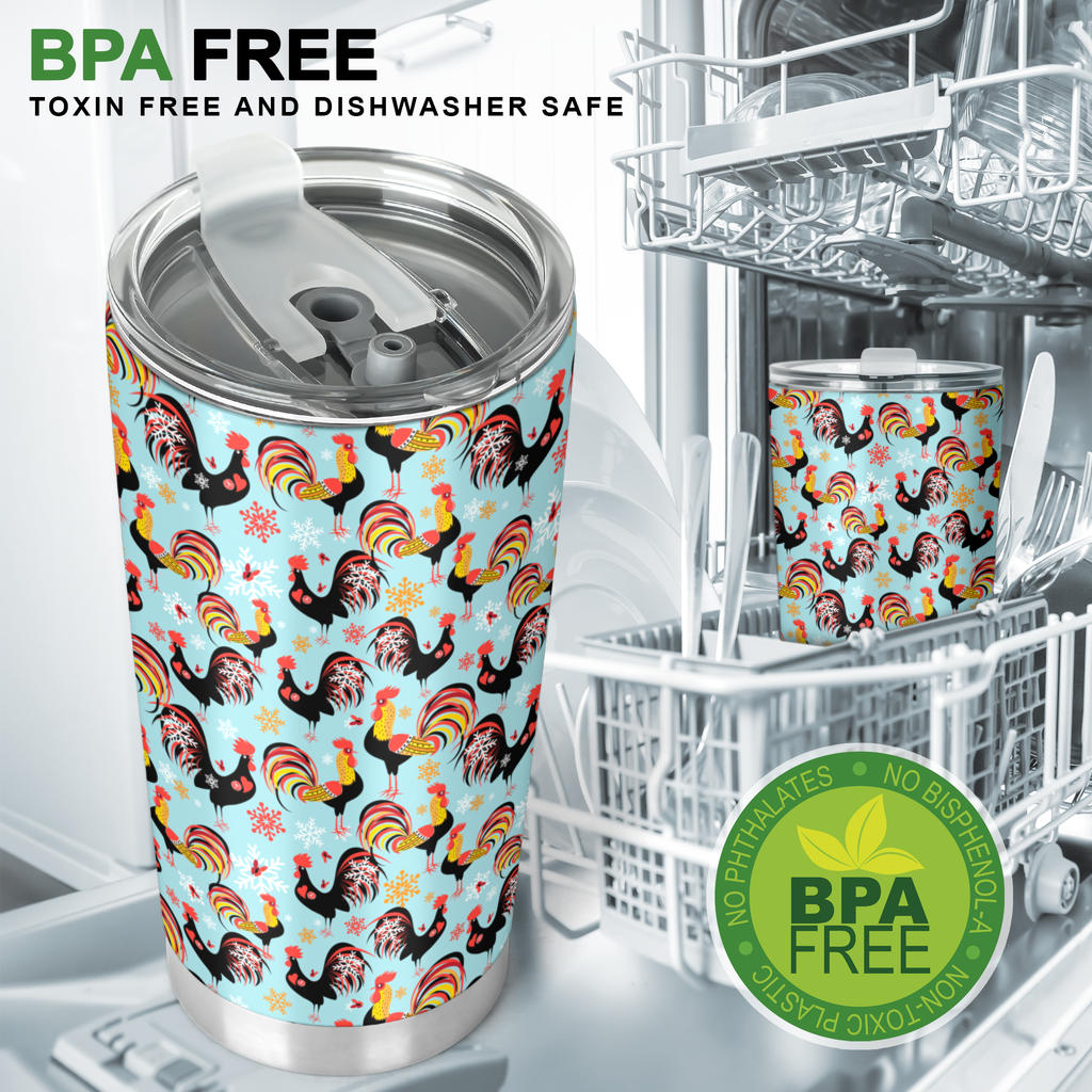 Rooster Themed Design Tumbler