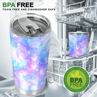 Galaxy Stardust Pastel Color Print Tumbler