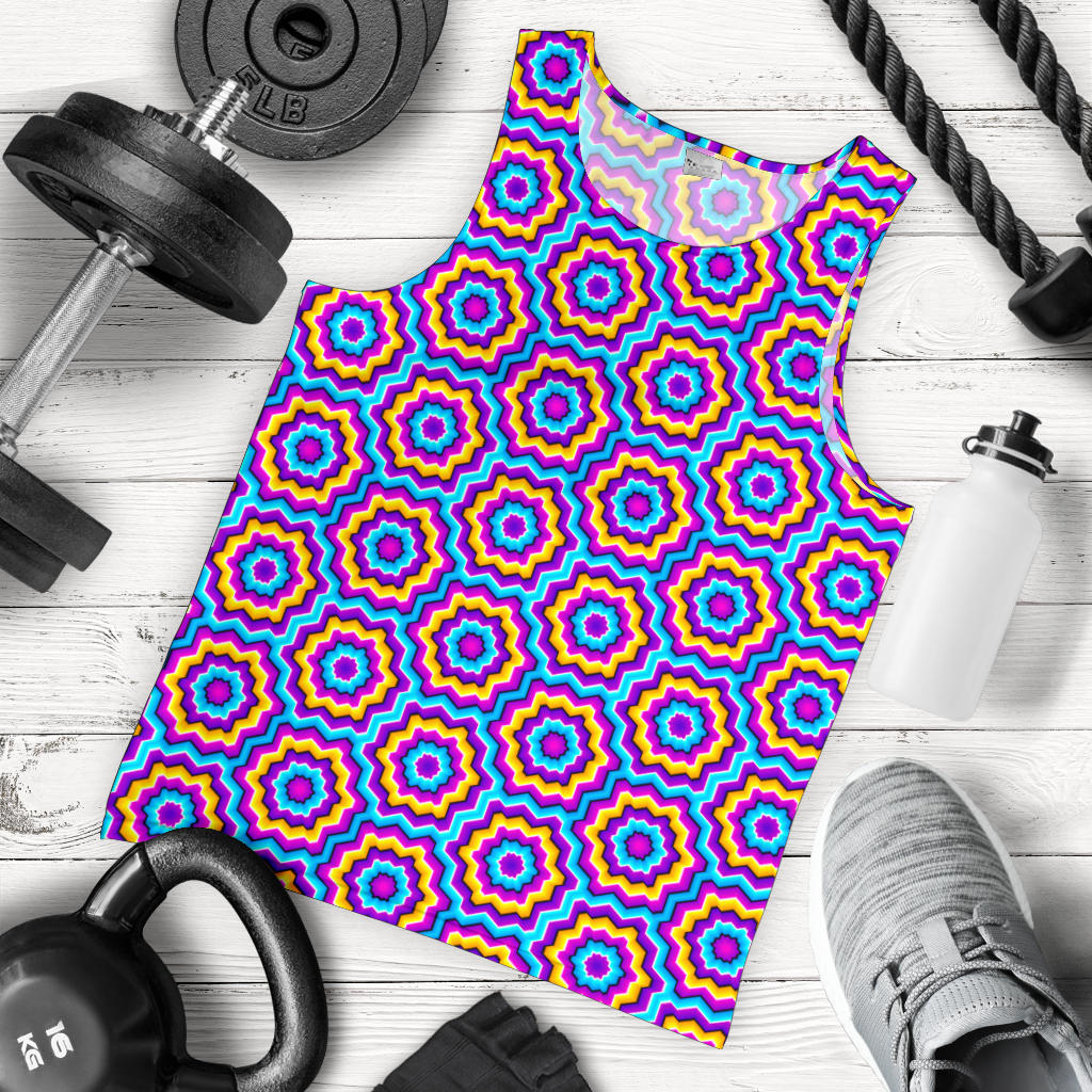 Optical illusion Techno Movement Men Tank Top