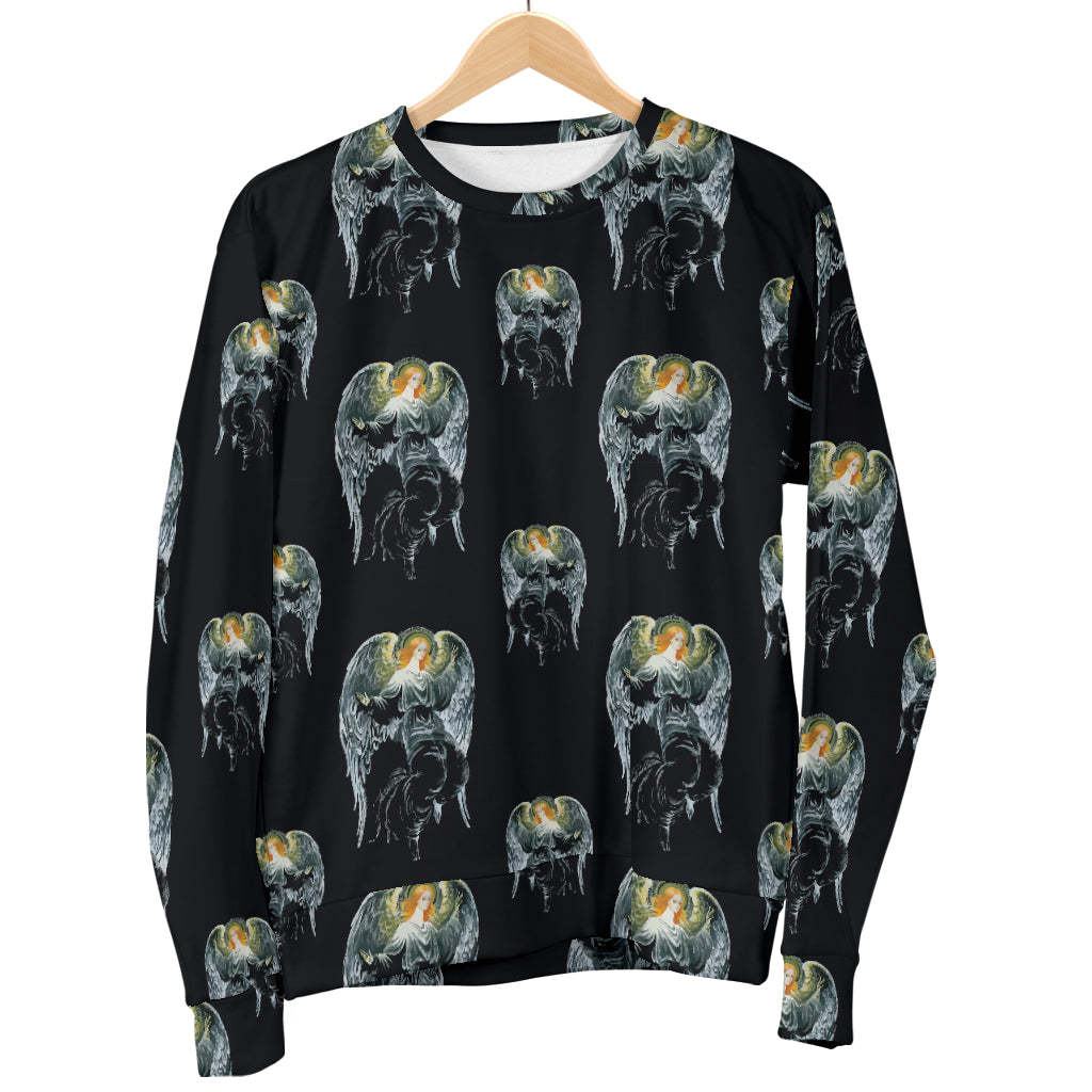 Angel with Wings Cute Design Print Women Long Sleeve Sweatshirt