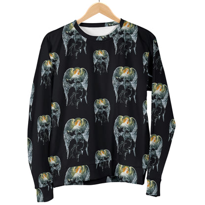 Angel with Wings Cute Design Print Women Long Sleeve Sweatshirt
