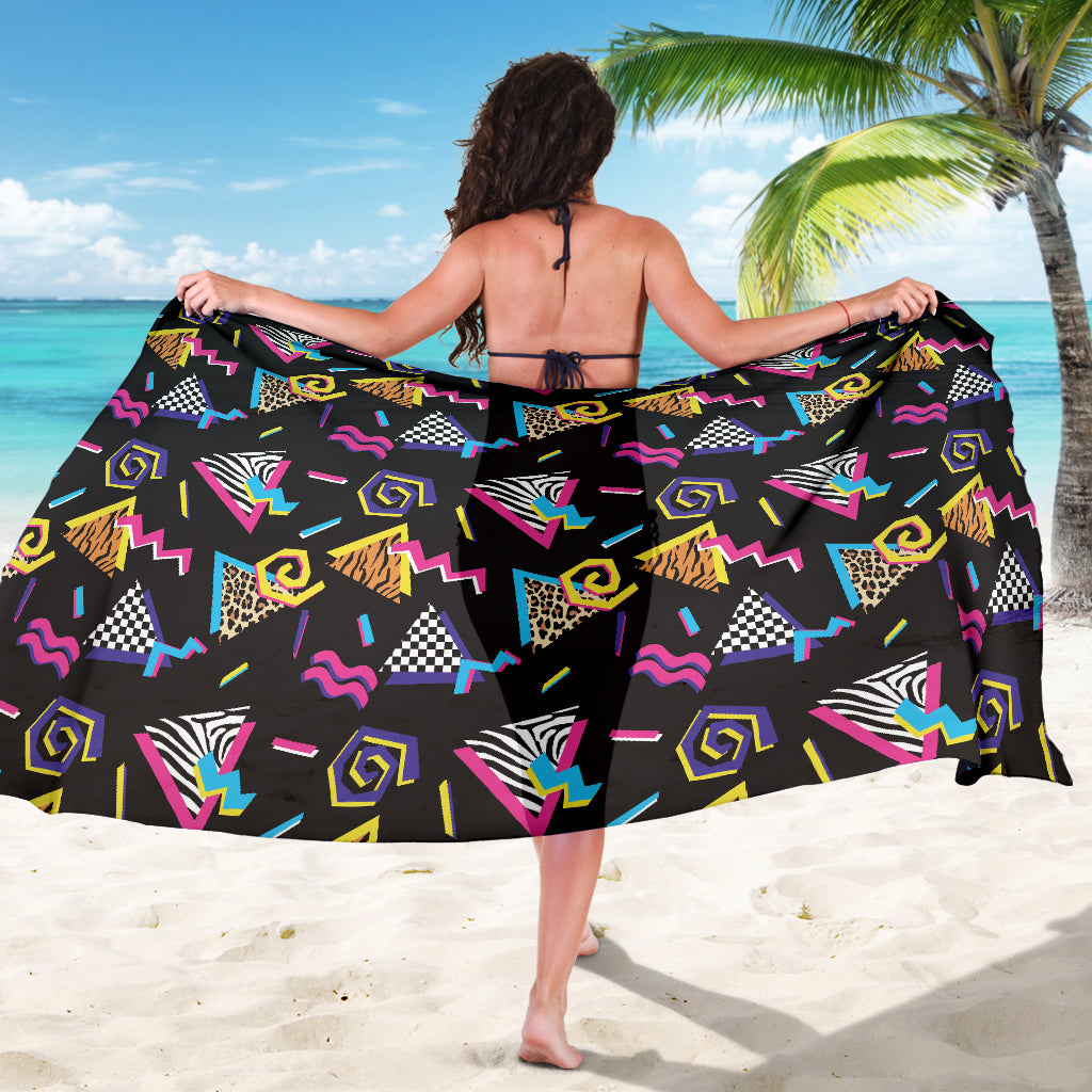 80s Pattern Print Design 3 Sarong Pareo Wrap
