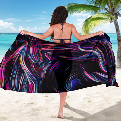 Liquid Pattern Print Design 01 Sarong Pareo Wrap