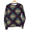 Navajo Geometric Style Print Pattern Men Long Sleeve Sweatshirt