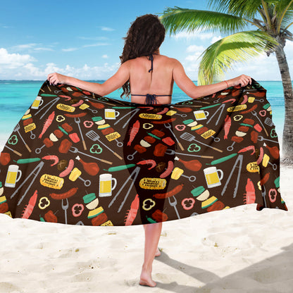 Barbecue Pattern Print Design 05 Sarong Pareo Wrap