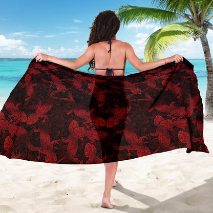 Gecko Pattern Print Design 04 Sarong Pareo Wrap