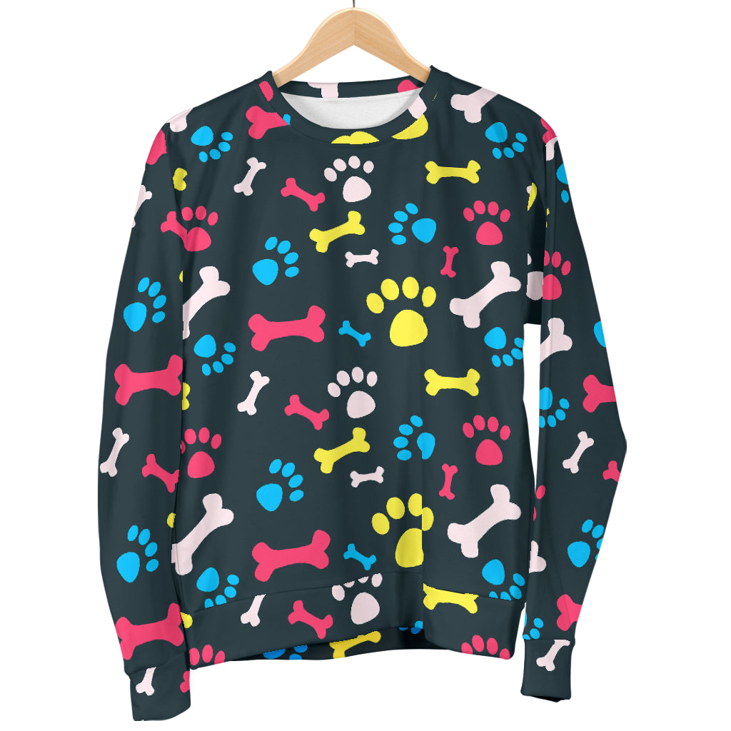 Paw Design Print Women Long Sleeve Sweatshirt