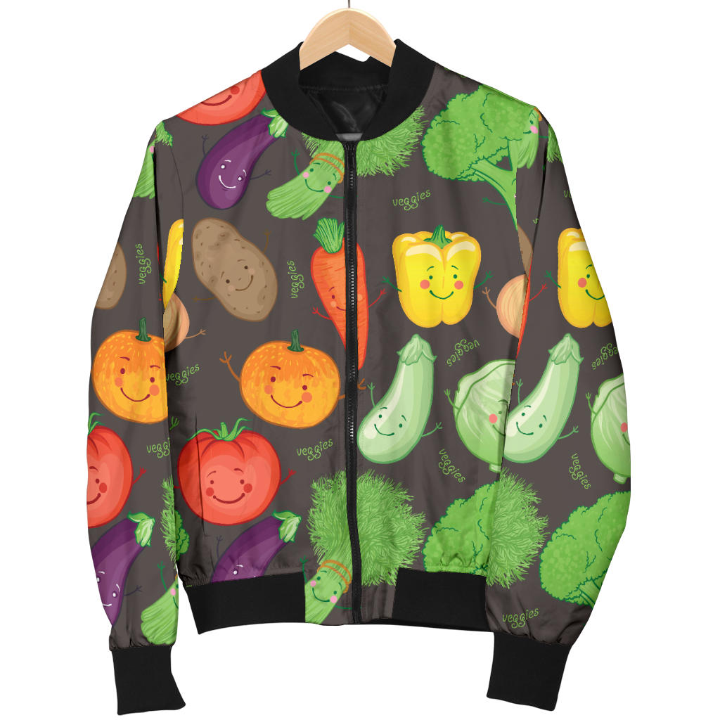 Vegan Funny Themed Design Print Men Bomber Jacket