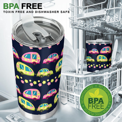 Camper Cute Camping Design No 3 Print Tumbler