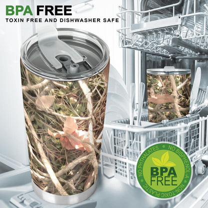 Camouflage Realistic Tree Authumn Print Tumbler