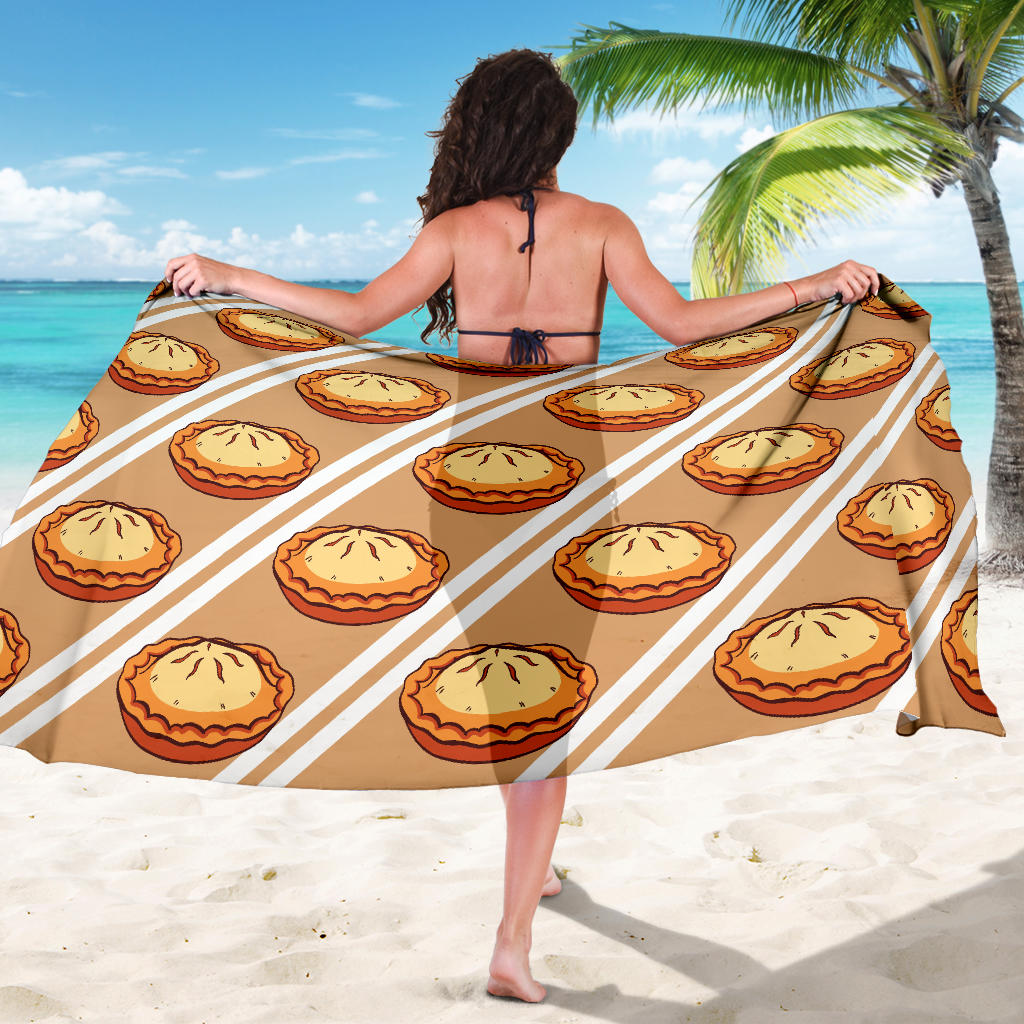 Pie Pattern Print Design A02 Sarong Pareo Wrap
