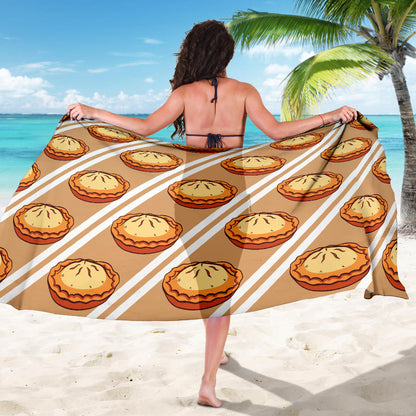 Pie Pattern Print Design A02 Sarong Pareo Wrap