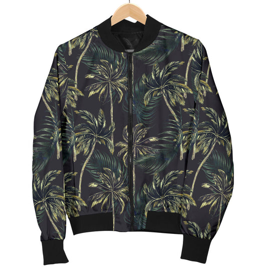 Palm Tree Background Design Print Men Bomber Jacket
