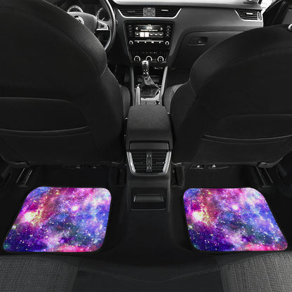 Galaxy Night Stardust Space Print  Car Floor Mats Front Back