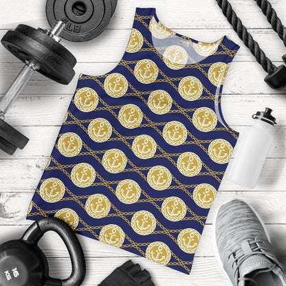 Anchor Luxury Pattern Men Tank Top