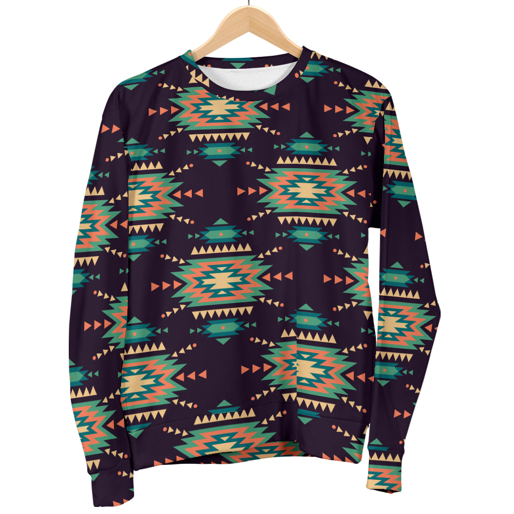 Navajo Geometric Style Print Pattern Women Long Sleeve Sweatshirt