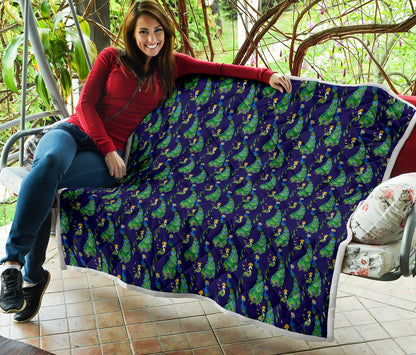 Peacock Art Design Print Quilt Bedspread