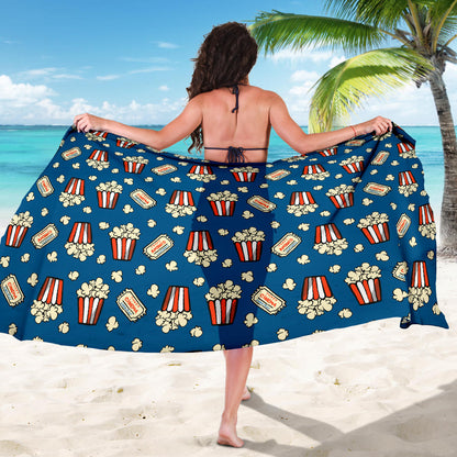 Popcorn Pattern Print Design A03 Sarong Pareo Wrap