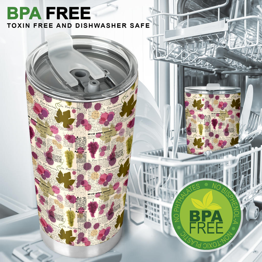 Wine Style Design Print Tumbler