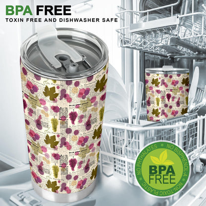 Wine Style Design Print Tumbler