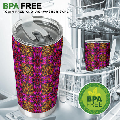kaleidoscope Abstract Print Design Tumbler