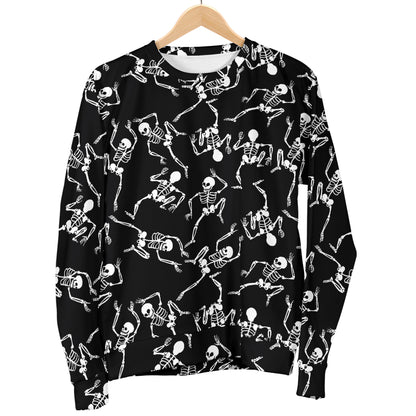 Skeleton Style Print Men Long Sleeve Sweatshirt