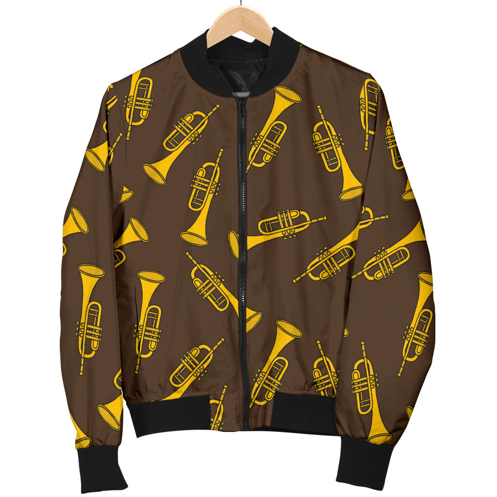 Trumpet Pattern Design Print Men Bomber Jacket