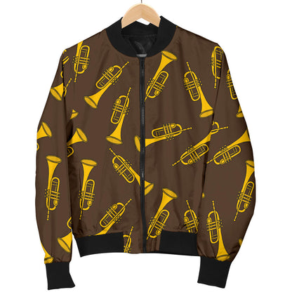 Trumpet Pattern Design Print Men Bomber Jacket