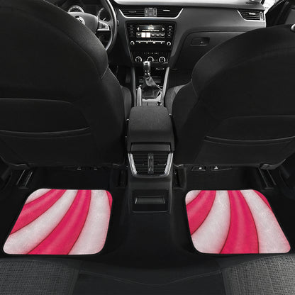 Vortex Twist Swirl Candy Print Car Floor Mats Front Back