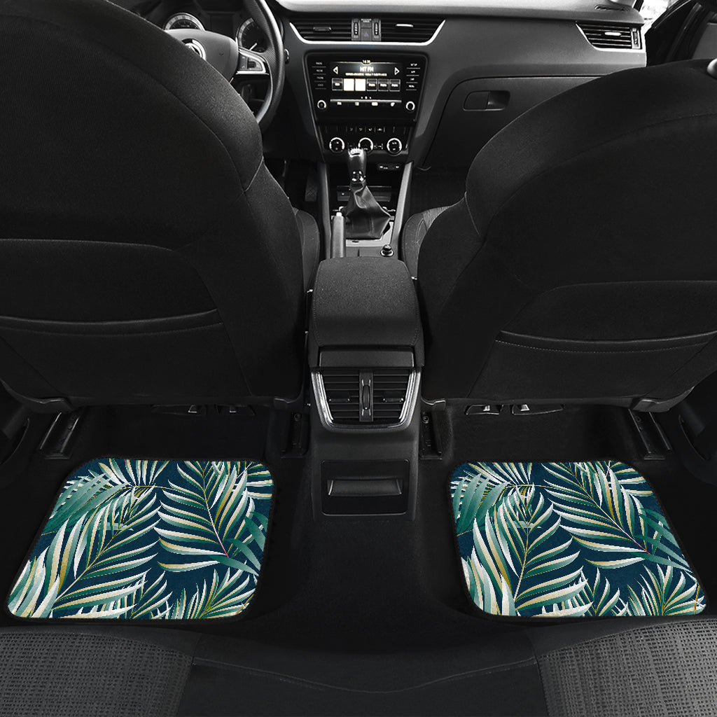 Sun Spot Tropical Palm Leaves hower Curtain Car Floor Mats Front Back