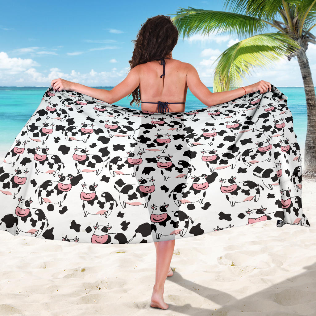 Cow Pattern Print Design 02 Sarong Pareo Wrap