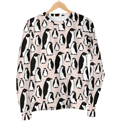 Penguin Themed Women Long Sleeve Sweatshirt