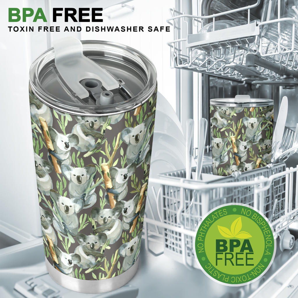 Koala Pattern Design Print Tumbler