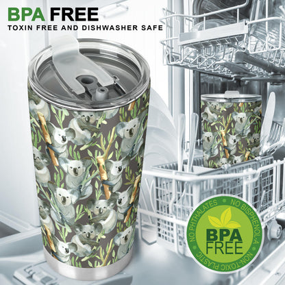 Koala Pattern Design Print Tumbler
