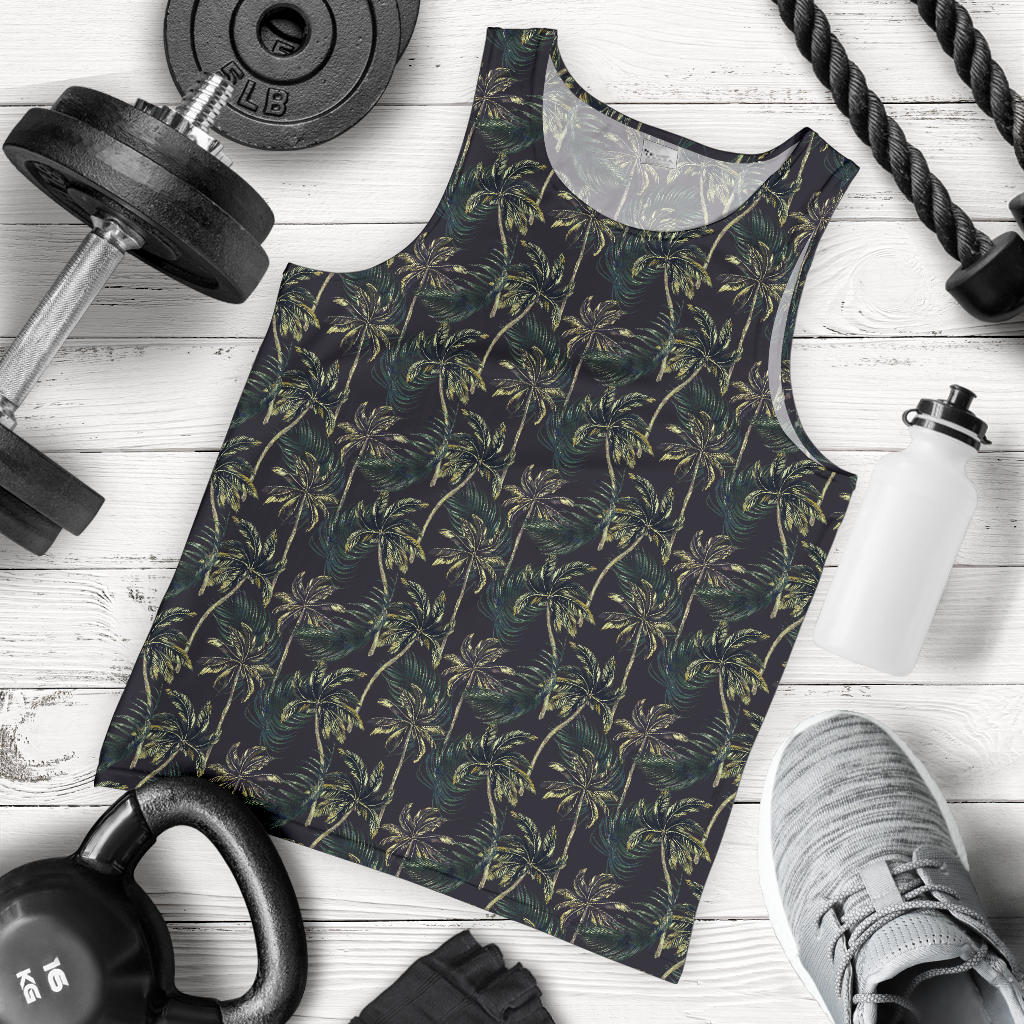 Palm Tree Background Design Print Men Tank Top