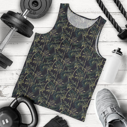 Palm Tree Background Design Print Men Tank Top
