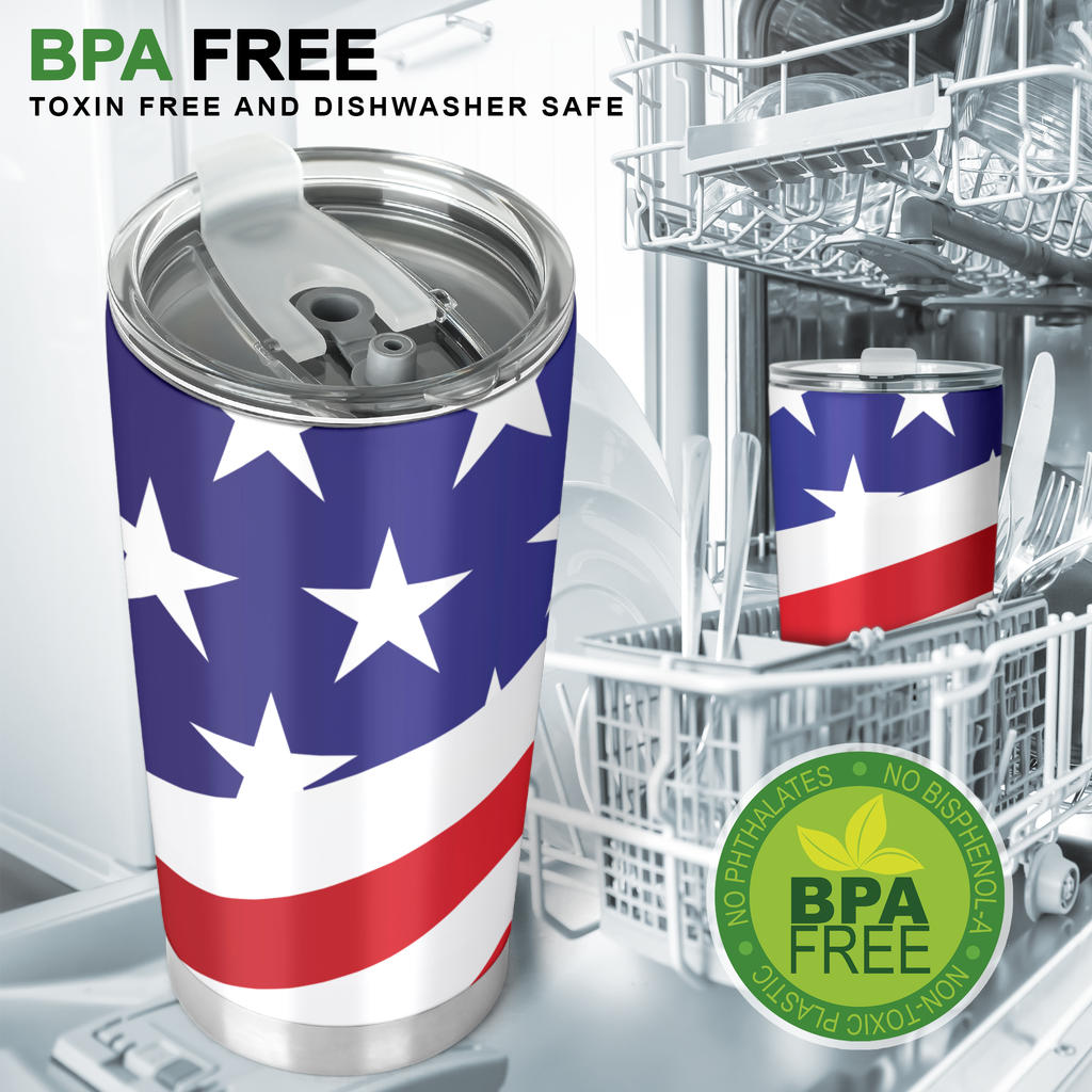 American flag Print Tumbler