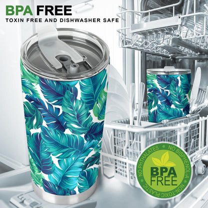 Brightness Tropical Palm Leaves Tumbler