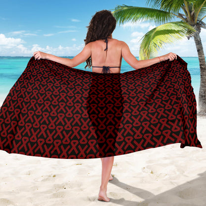 Multiple myeloma Pattern Print Design A01 Sarong Pareo Wrap