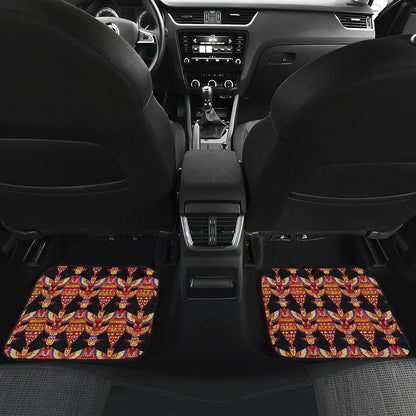 Totem Pole Print Car Floor Mats Front Back
