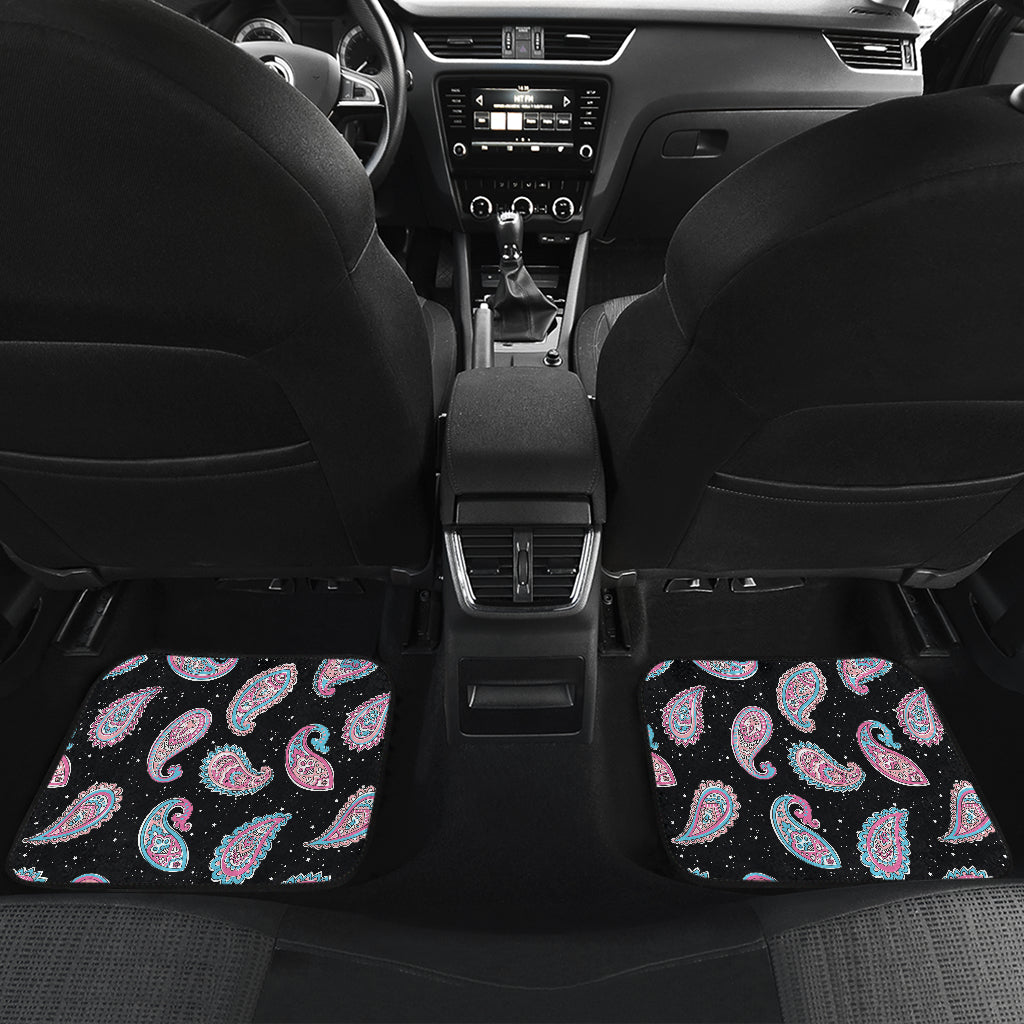 Paisley Pink Design Mandala Print Car Floor Mats Front Back