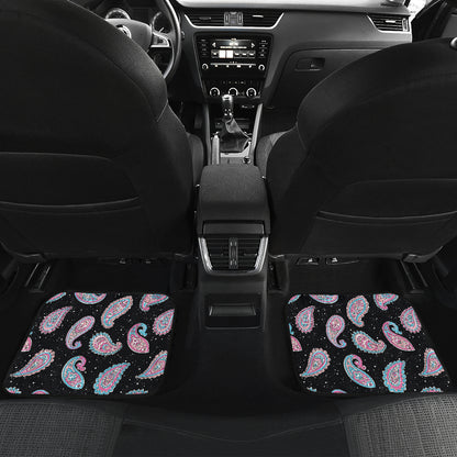 Paisley Pink Design Mandala Print Car Floor Mats Front Back