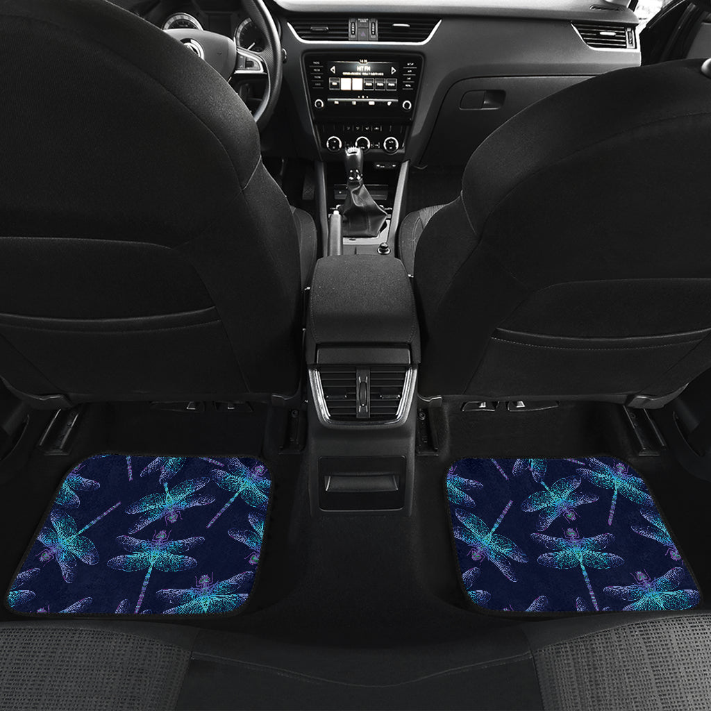 Dragonfly Hand Drawn Style Print Car Floor Mats Front Back