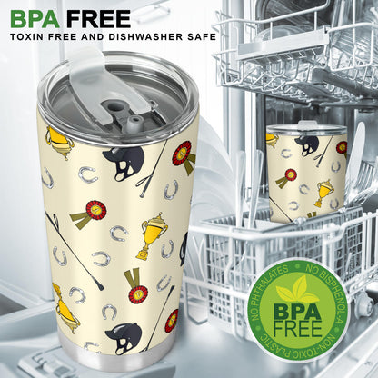 Equestrian Horseshoe Equipment Tumbler