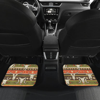 American indian Skull Animal Car Floor Mats Front Back