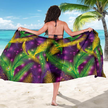 Mardi Gras Pattern Print Design 09 Sarong Pareo Wrap