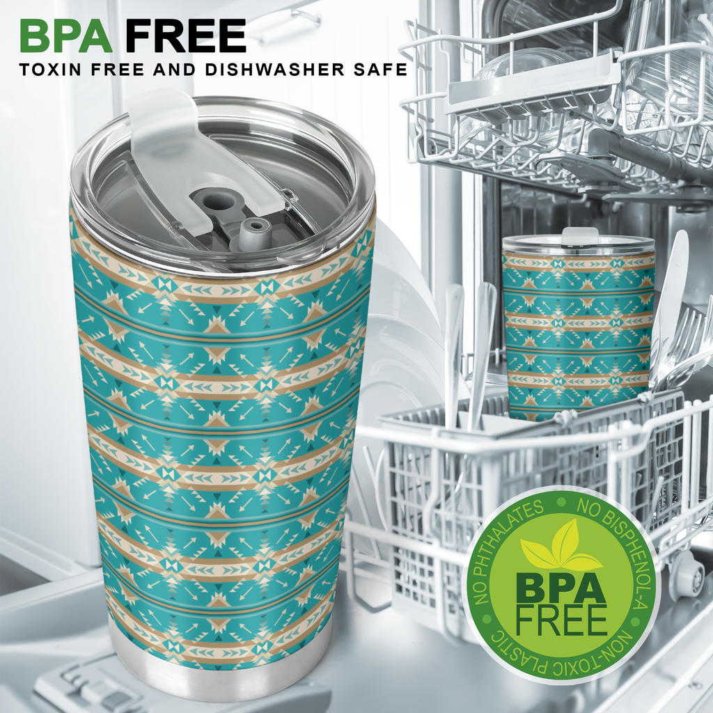 Southwest Native Design Themed Print Tumbler