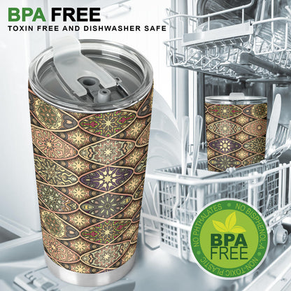 Mandala Motif Themed Design Print Tumbler