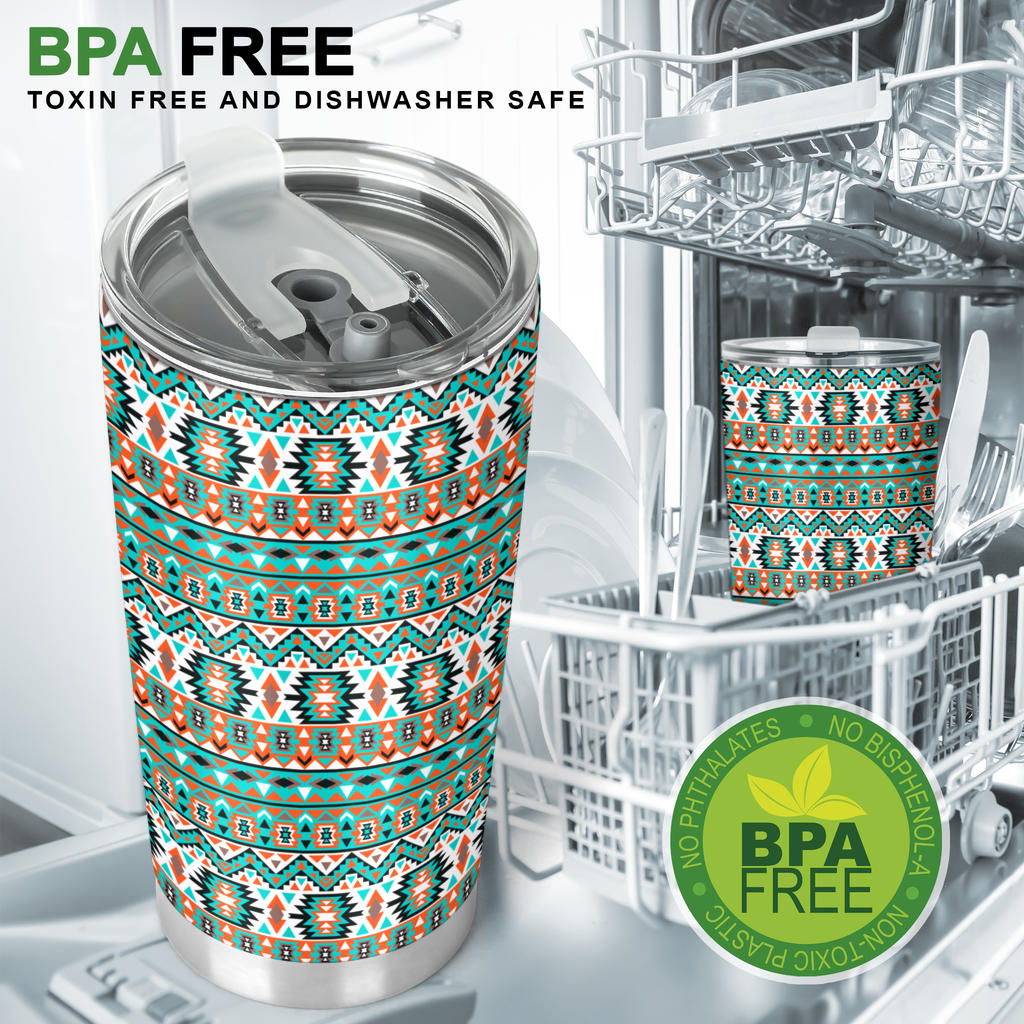Indian Navajo Ethnic Themed Design Print Tumbler