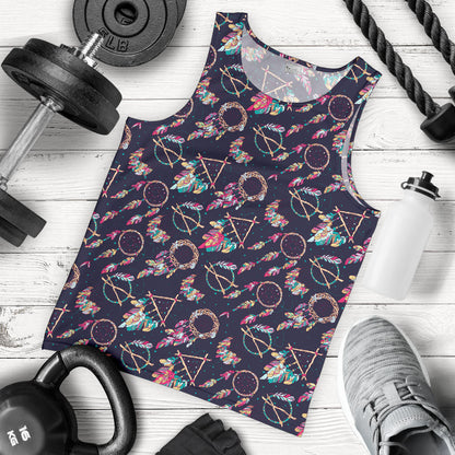 Boho Dream Catcher Colorful Men Tank Top